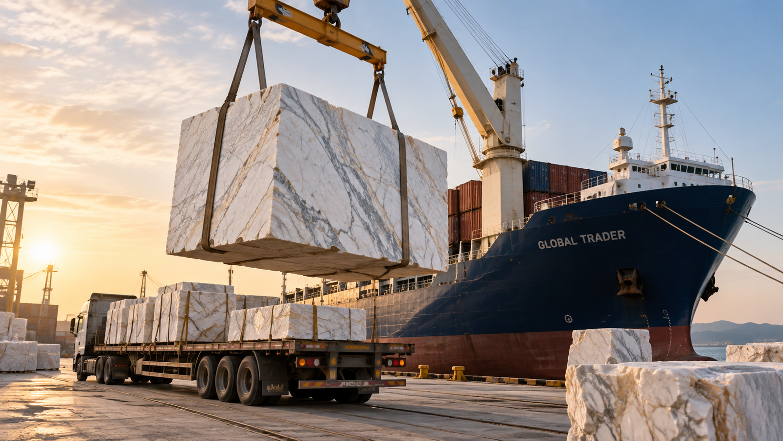 International marble import and transportation